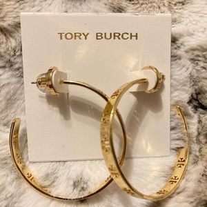 Tory Burch Logo Hoops✨